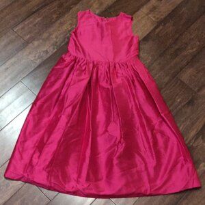 Lula Kate 100% Silk Fit And Flare Hot Pink Cocktail Dress SIZE 8